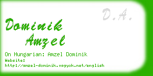 dominik amzel business card